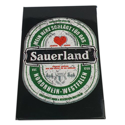 Kühlschrankmagnet Sauerland Etikett